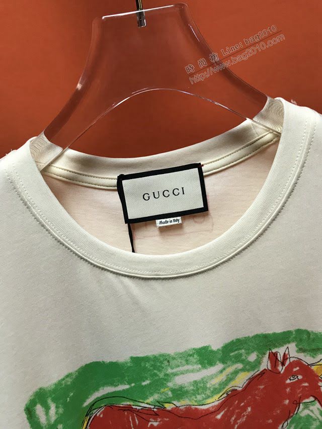 Gucci夏裝短袖 頂級版本 古馳2020新款T恤 男女同款  tzy2409